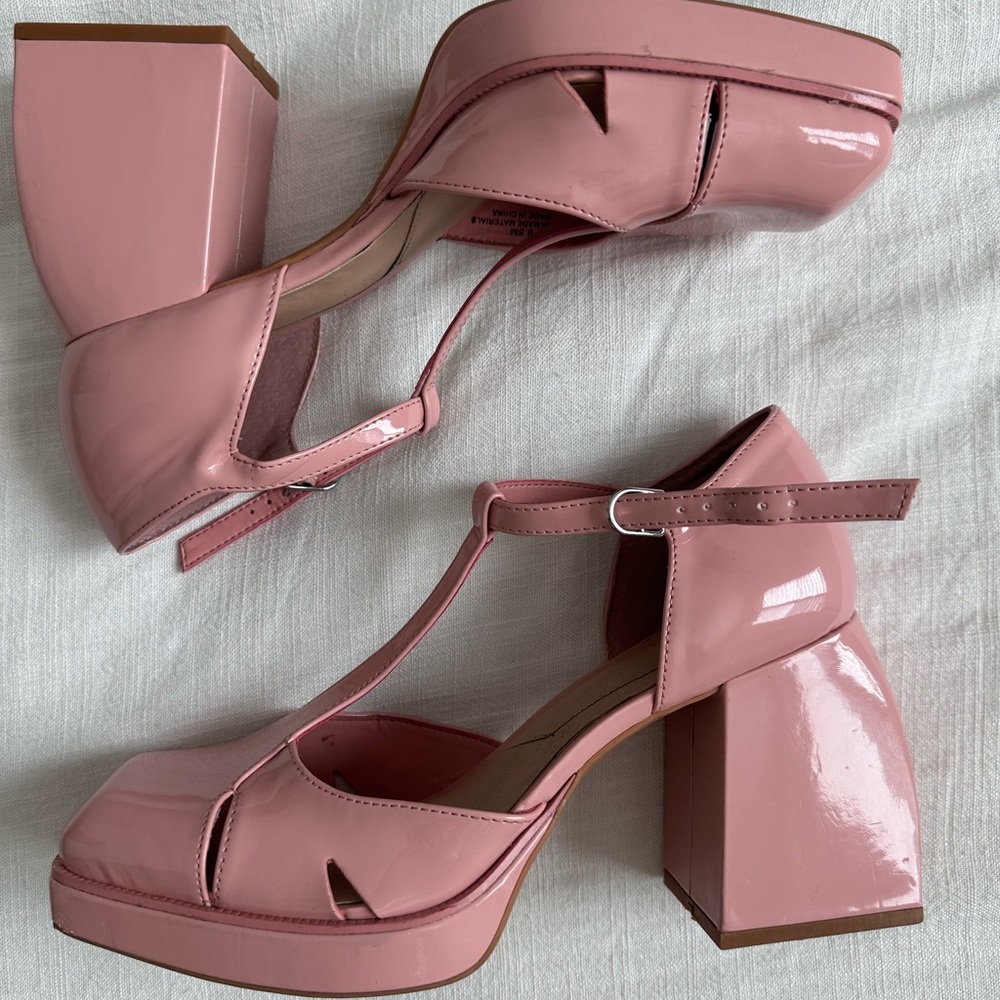 GB Platform Mary Jane Heels